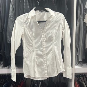 Express “essential stretch” white button down
